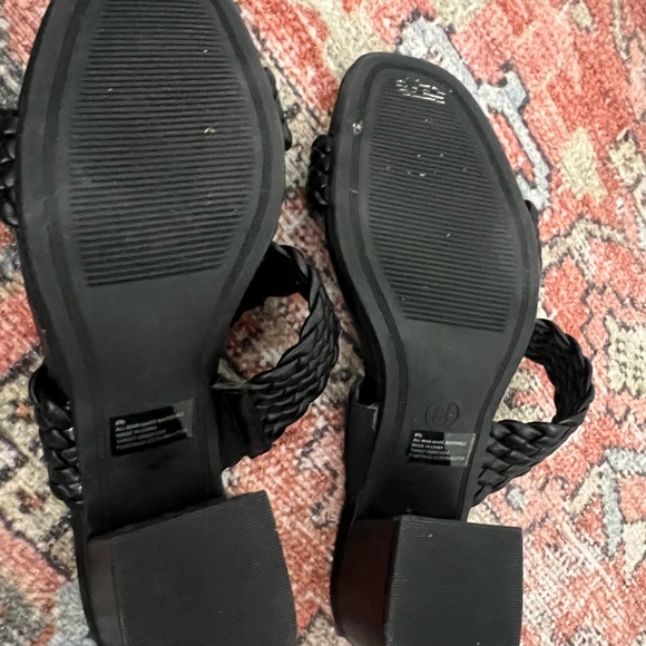 A New Day - black woven heel sandal - size 8.5 - Picture 4 of 4
